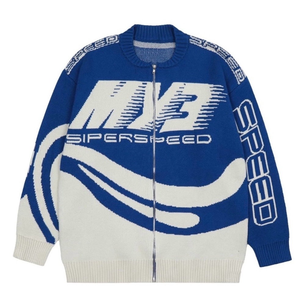 Aelfric Eden Blue and White Knit Sweater